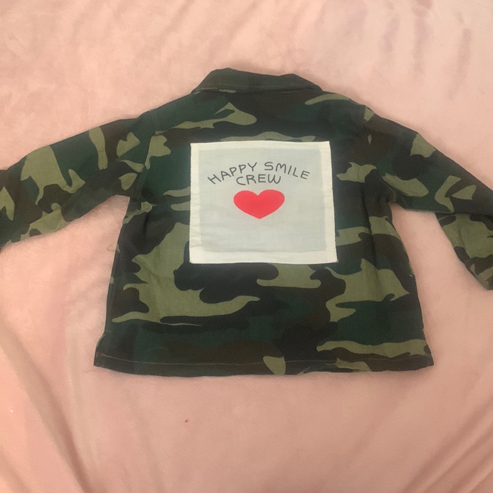 Child’s camouflage denim jacket